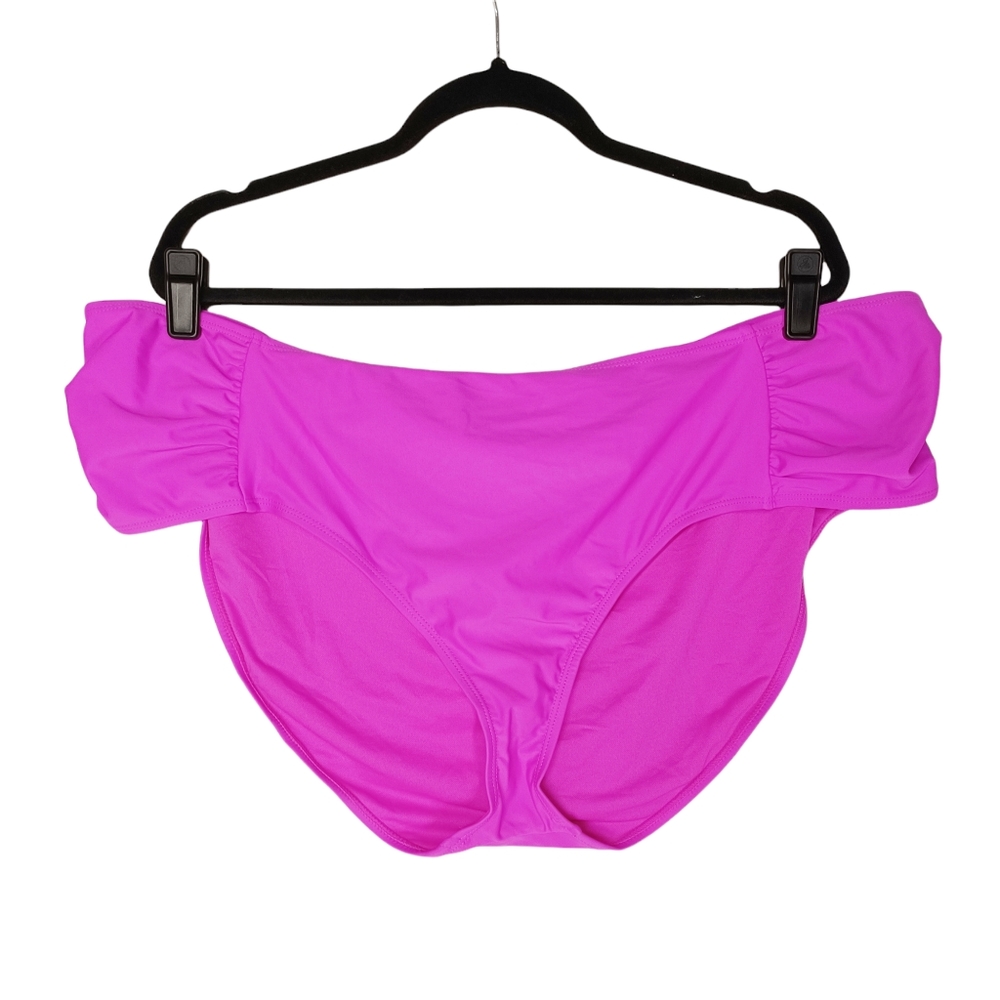 JOE BOXER Purple Side Ruching Bikini Bottoms 3X NWT